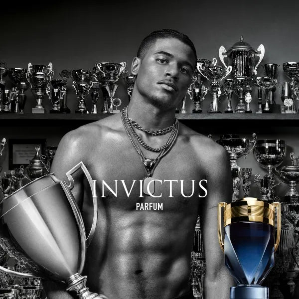 frasco Perfume Masculino Paco Rabanne Invictus Parfum frasco amplo