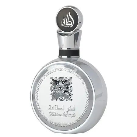 frasco Perfume Lattafa Fakhar Platin Eua de Parfum 100Ml frasco amplo