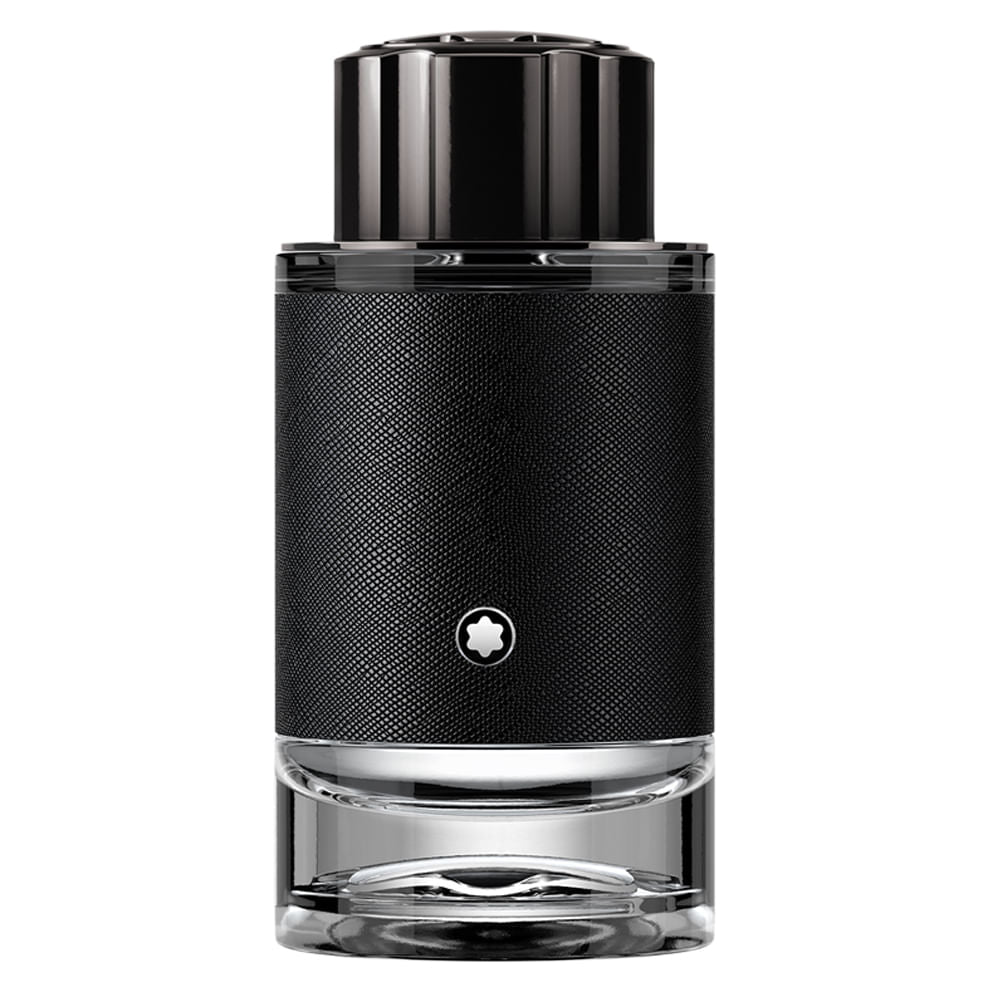 frasco Perfume Masculino Mont Blanc Explorer Eau de Parfum frente fundo branco