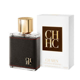 frasco Perfume Masculino Carolina Herrera Ch Men Eau de Toilette detalhe lateral