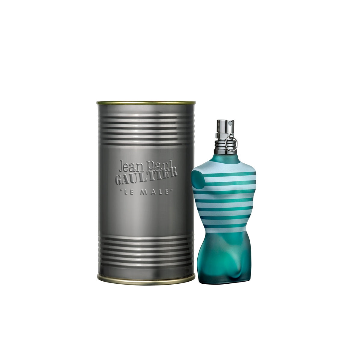 frasco Perfume Masculino Jean Paul Gaultier Le Male Eau de Toilette detalhe lateral
