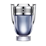 frasco Perfume Masculino Paco Rabanne Invictus Eau de Toilette frente fundo branco