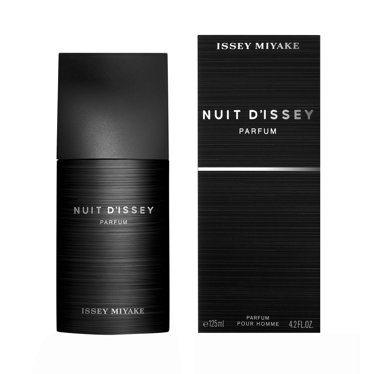 frasco Perfume Masculino Issey Miyake Nuit D'Issey Pour Homme Eau de Toilette detalhe lateral