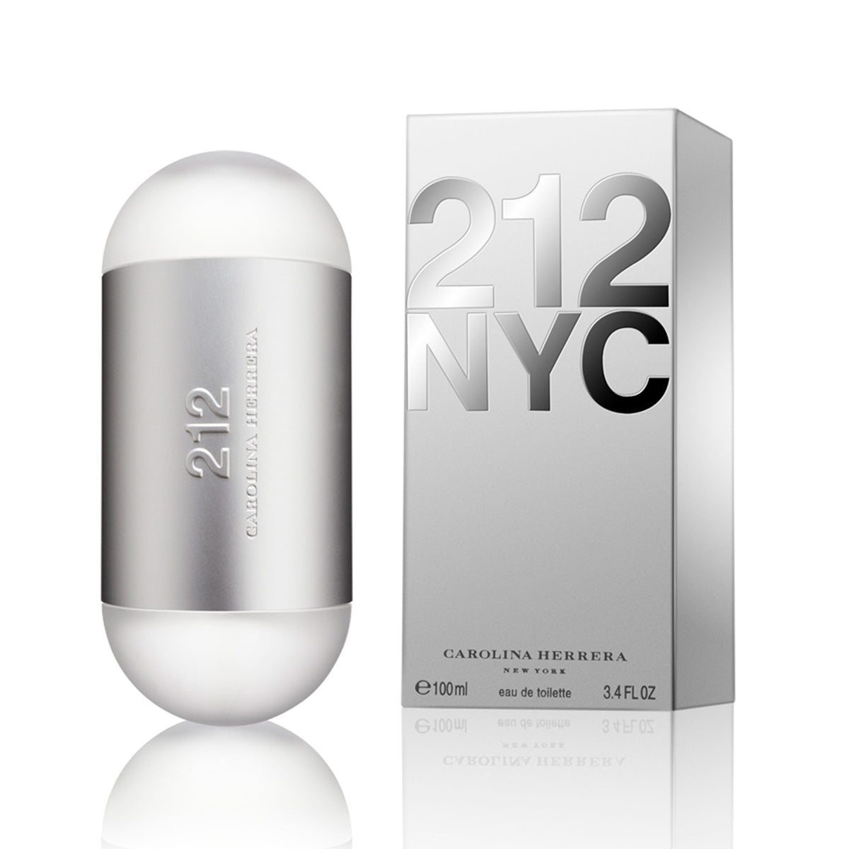 frasco Perfume Feminino Carolina Herrera 212 Eau de Toilette detalhe lateral