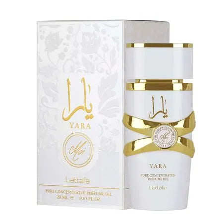 frasco Lattafa Yara Moi Oleo Concentrado 20Ml detalhe lateral