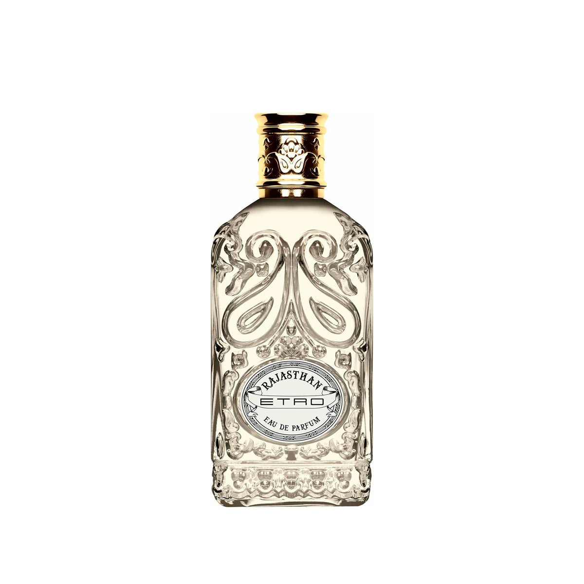 frasco Perfume Compartilhado Etro Rajasthan Eau de Parfum frente fundo branco