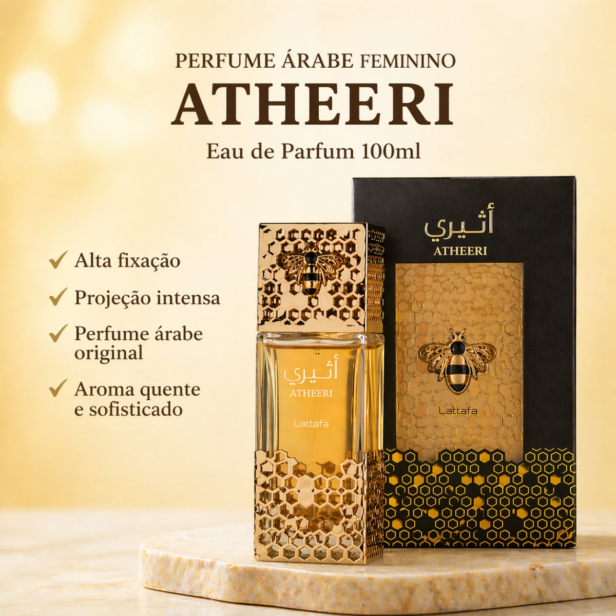 Lattafa Atheeri Eau de Parfum feminino 100ml frasco