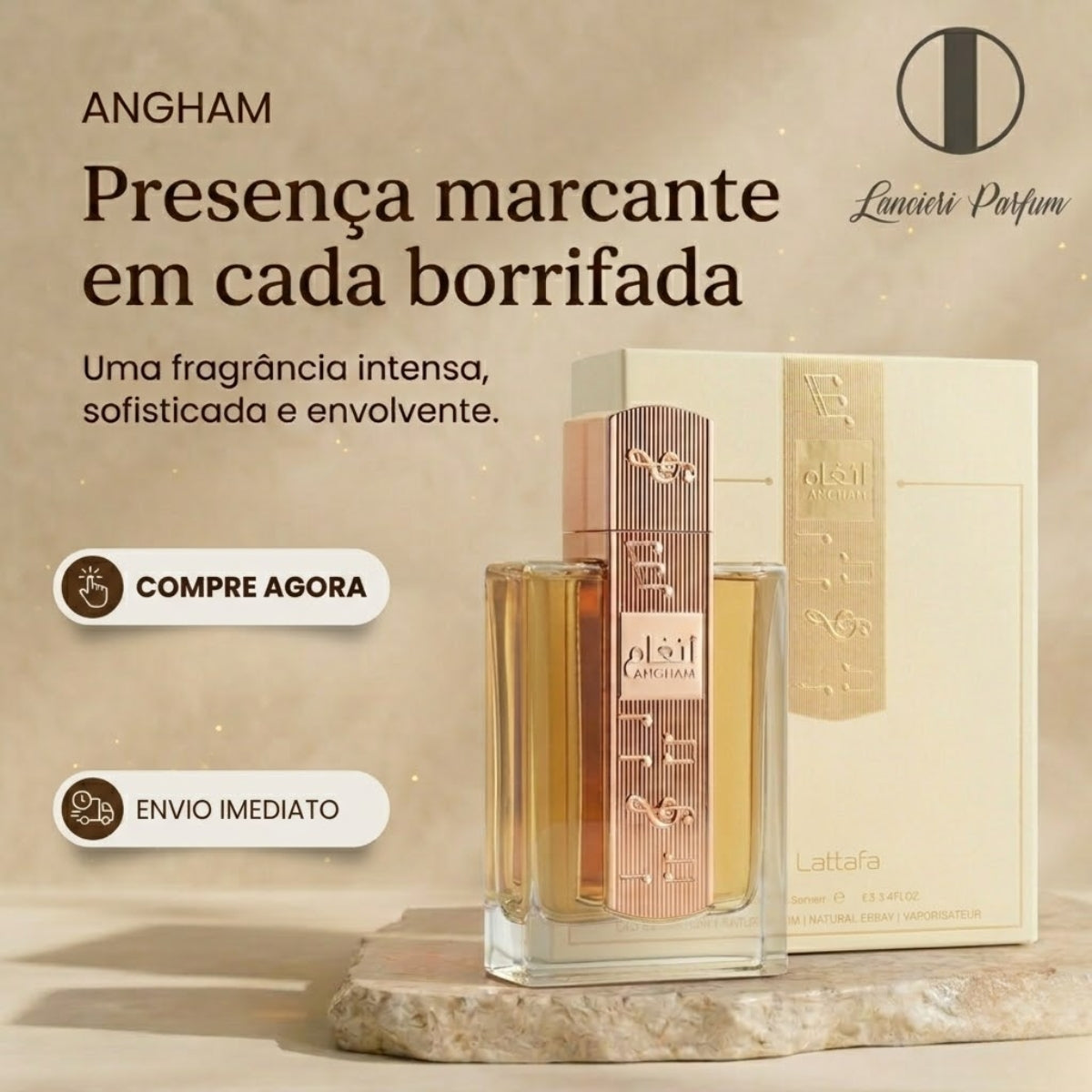 Lattafa Angham Eau de Parfum masculino frasco 100ml