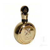 frasco Lattafa Fakhar Gold Extrait EDP - 100Ml detalhe lateral