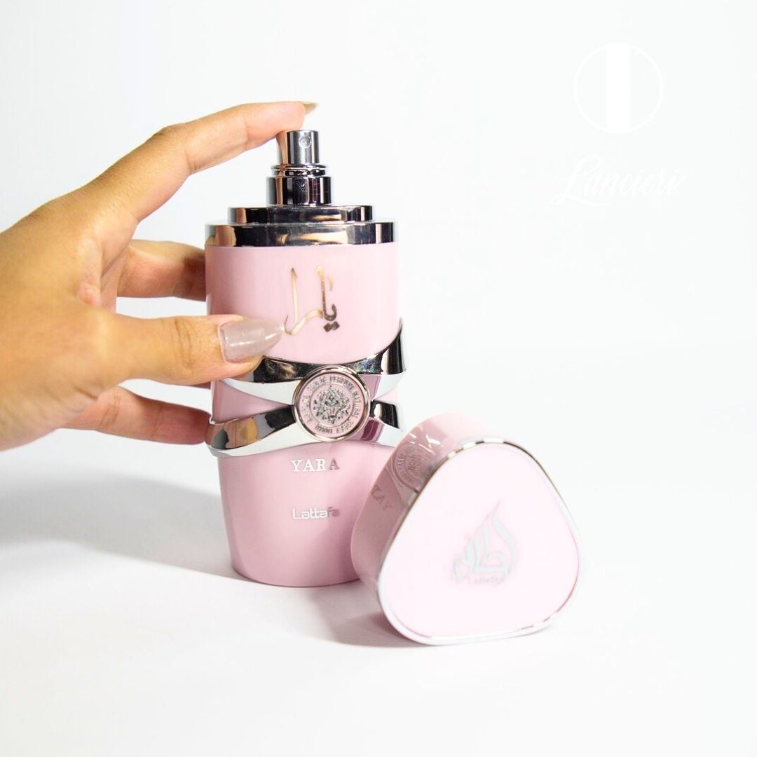 frasco Perfume Lattafa Yara Feminino Eau de Parfum frasco amplo