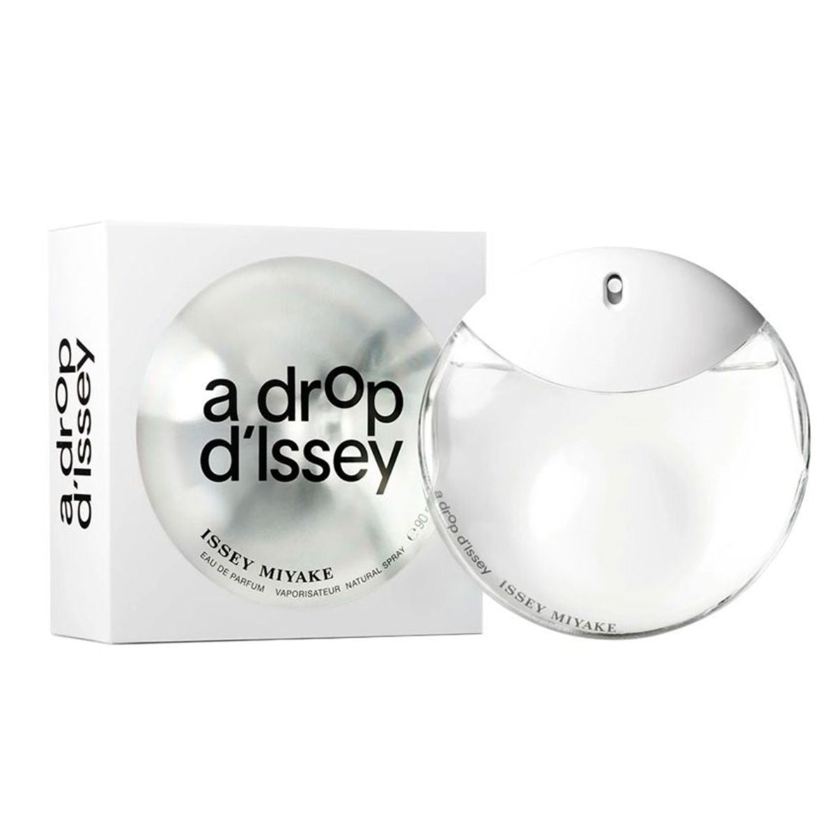 frasco Perfume Feminino Issey Miyake a Drop Dissey Eau de Parfum detalhe lateral