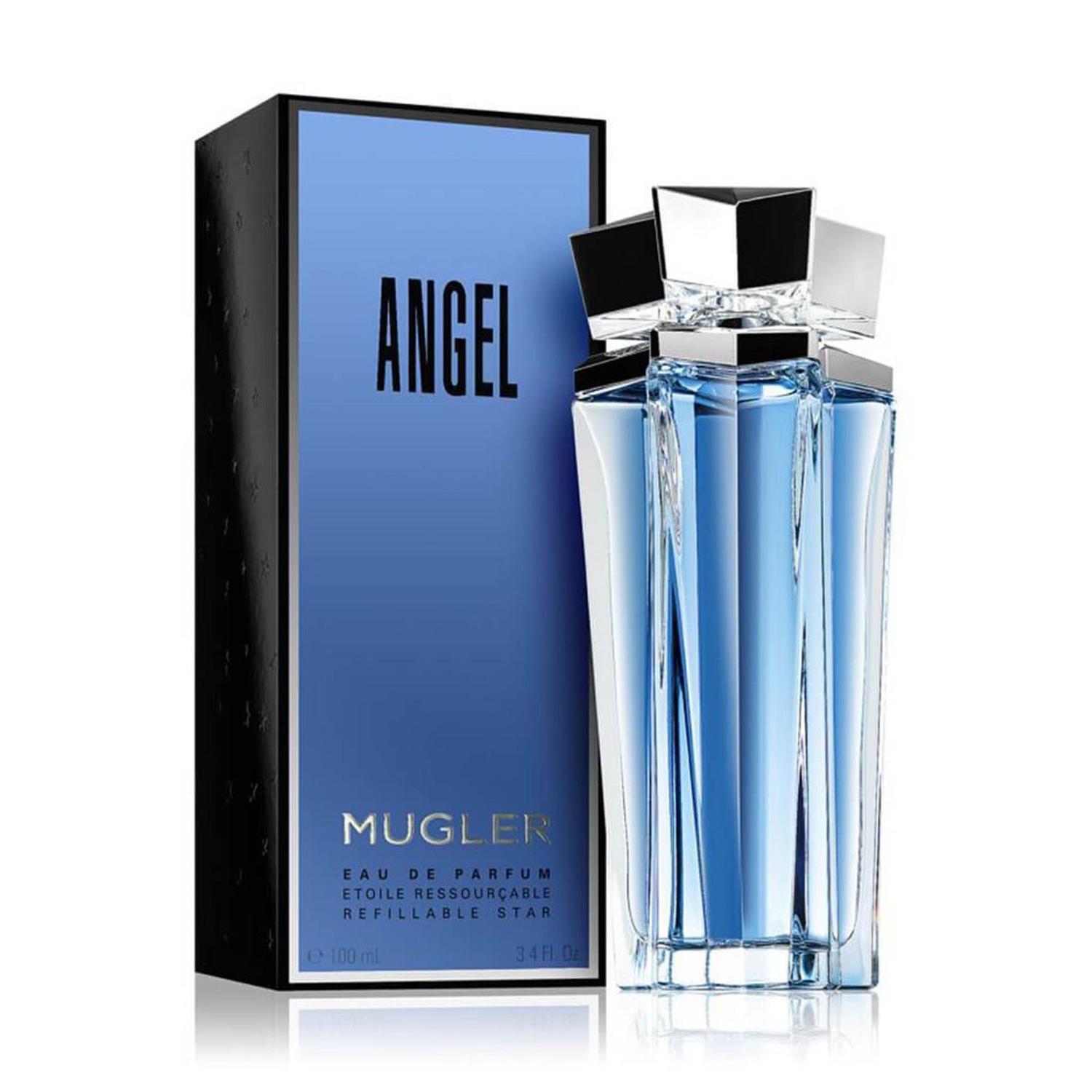 frasco Perfume Feminino Mugler Angel Eau de Parfum detalhe lateral