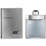 frasco Perfume Masculino Mont Blanc Individuel Eau de Toilette detalhe lateral