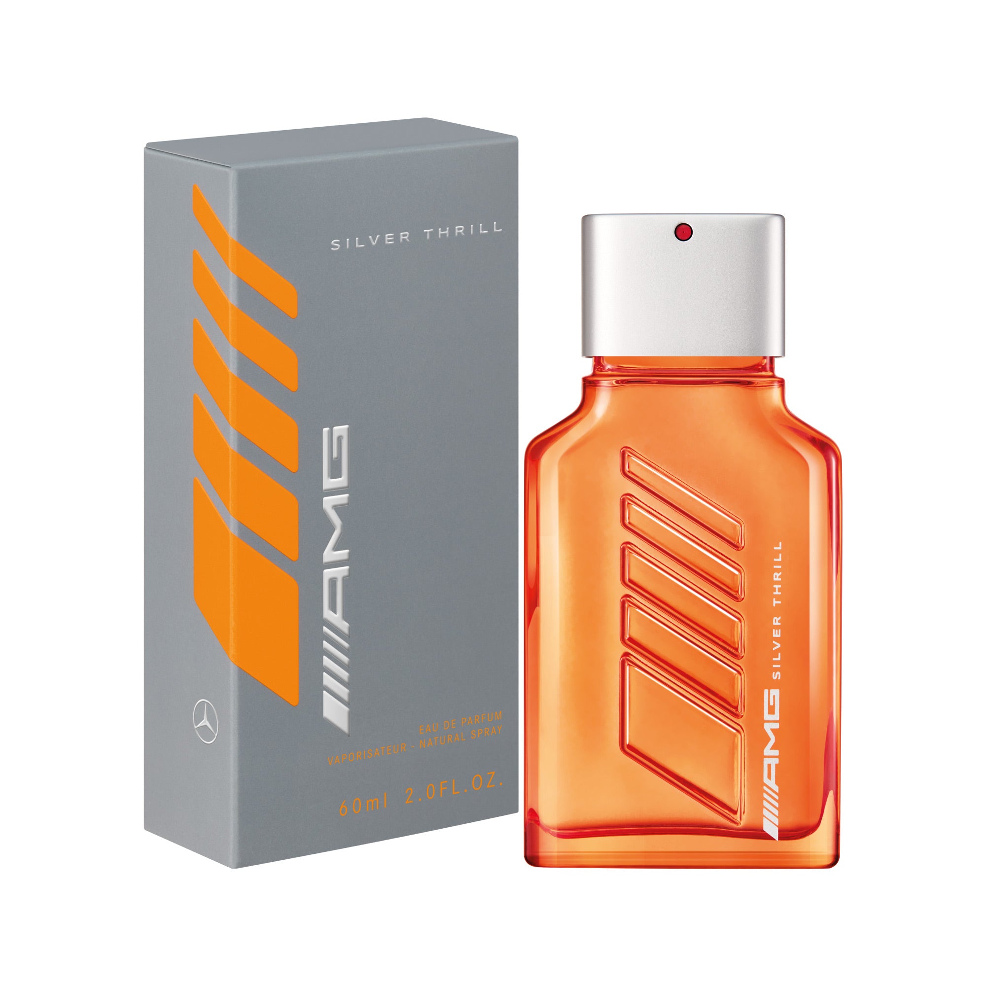 frasco Perfume Masculino Mercedes Benz Amg Silver Thrill Eau de Parfum frasco amplo
