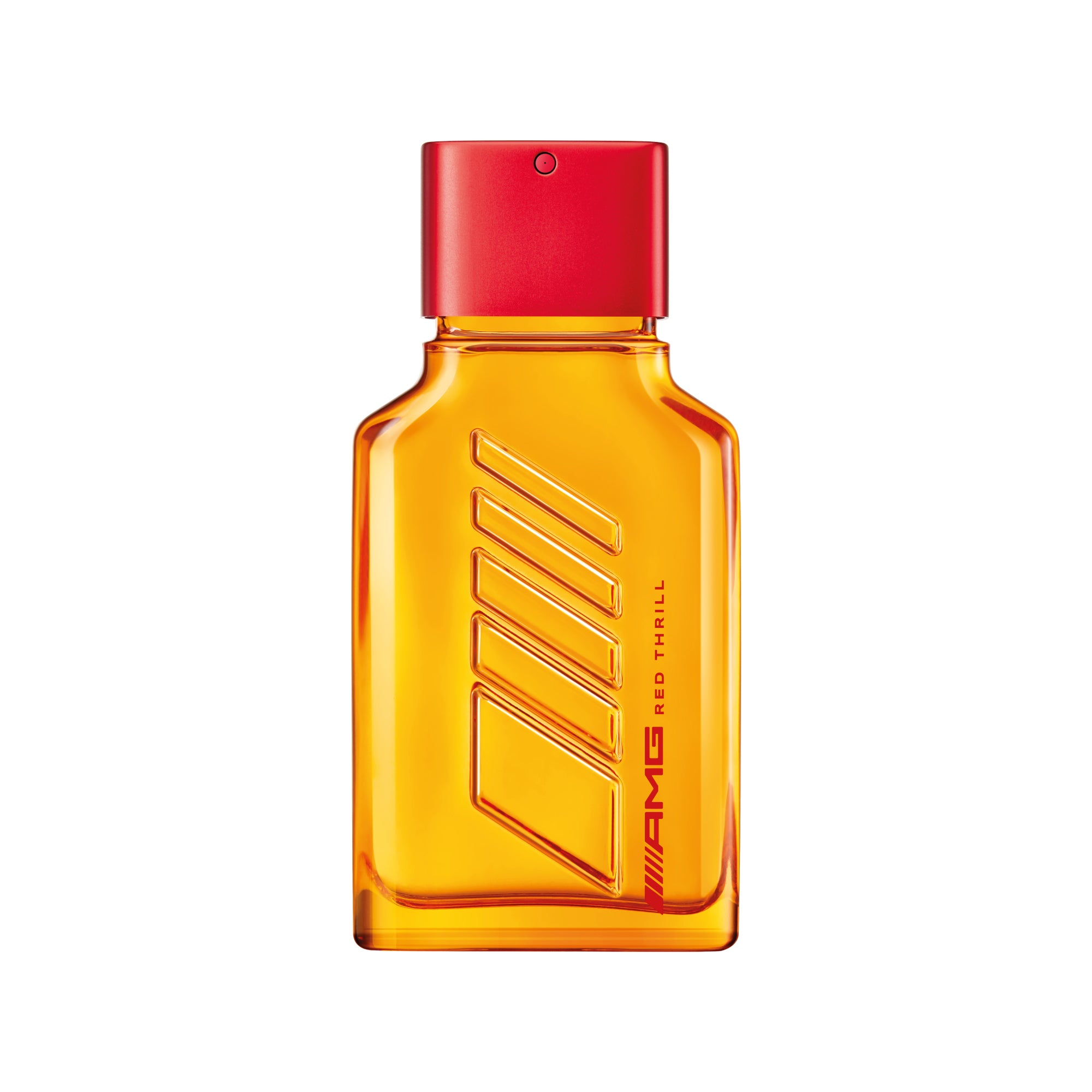 frasco Perfume Masculino Mercedes Benz Amg Red Thrill Eau de Parfum embalagem caixa original