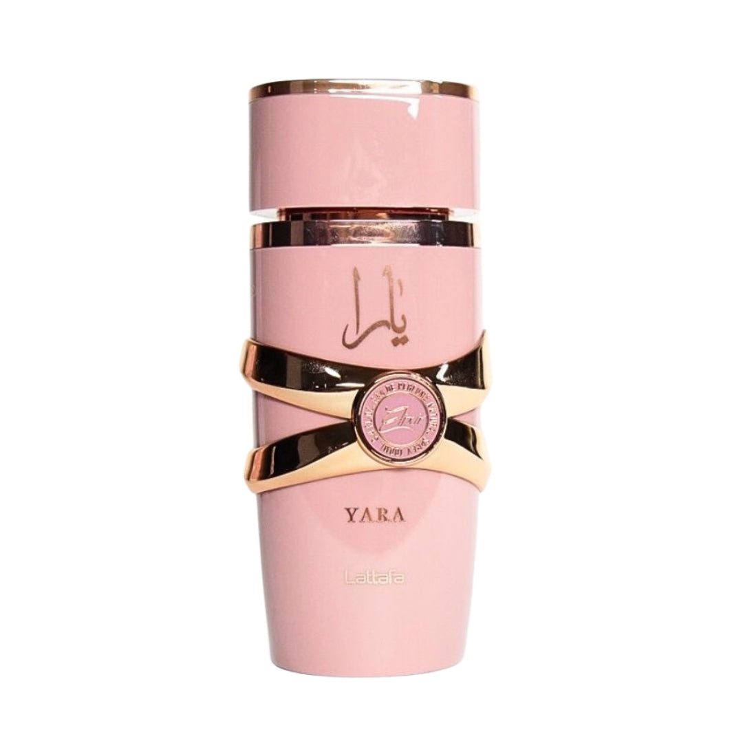 frasco Perfume Lattafa Yara Elixir Feminino frente fundo branco