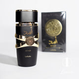 frasco Perfume Lattafa Asad Masculino Eau de Parfum detalhe do frasco