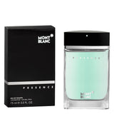 frasco Perfume Masculino Mont Blanc Presence Eau de Toilette detalhe lateral