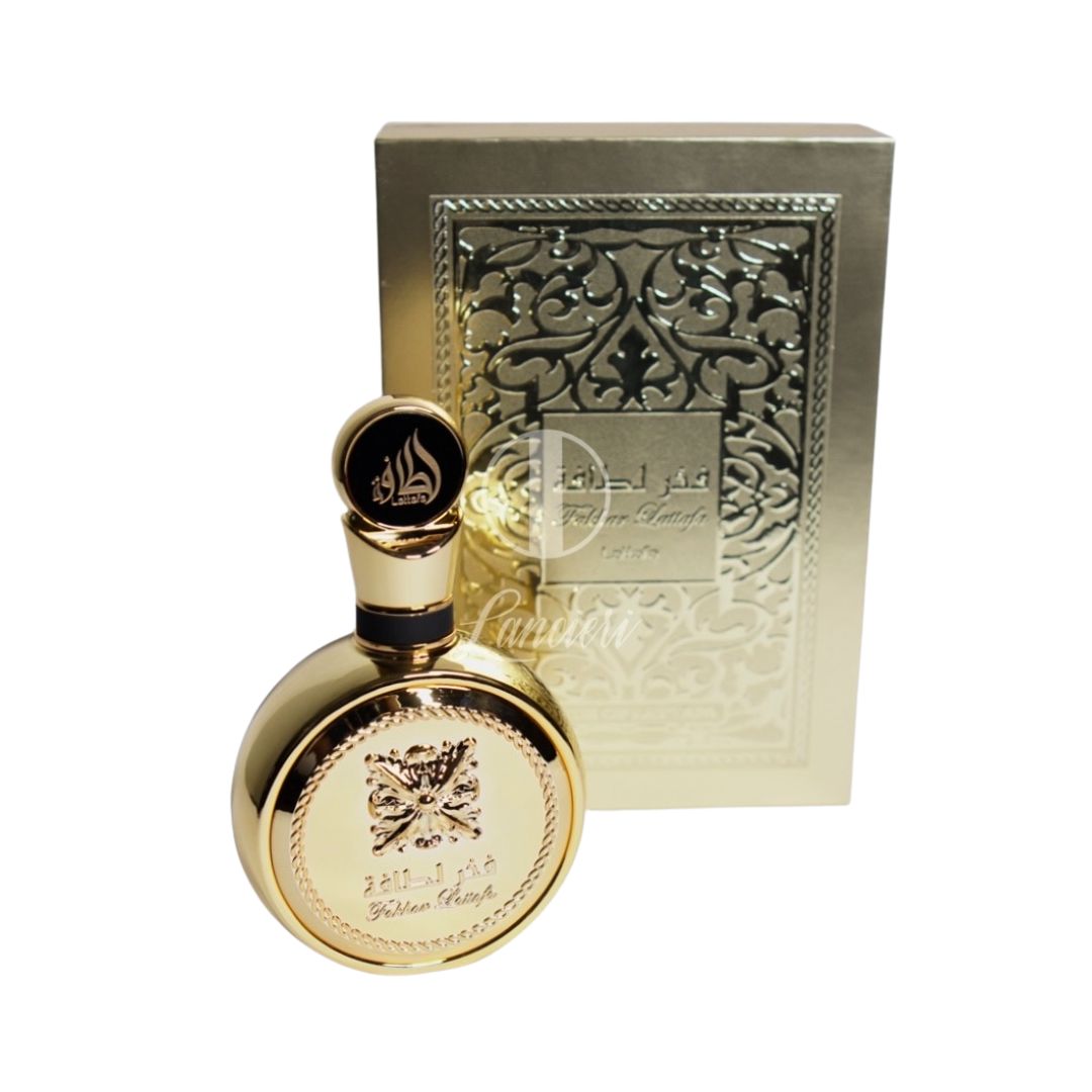 frasco Lattafa Fakhar Gold Extrait EDP - 100Ml frasco amplo