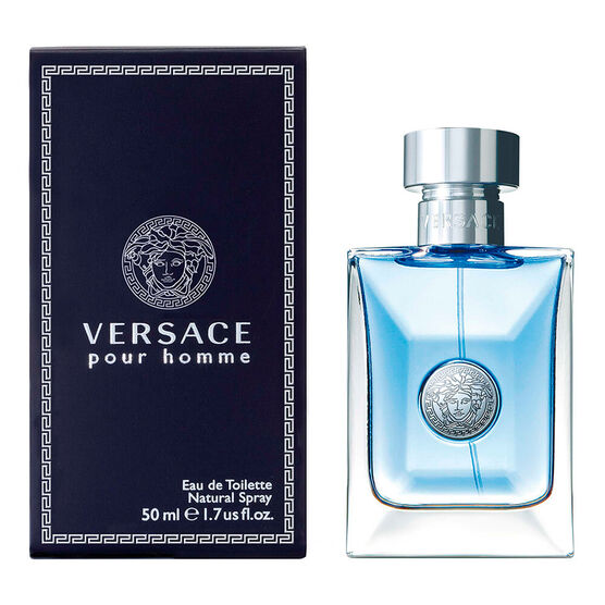 frasco Perfume Masculino Versace Por Homme Eau de Toilette detalhe lateral