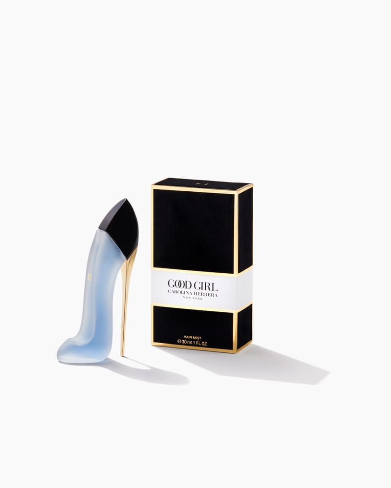 frasco Perfume para Cabelo Good Girl Hair Mist Eau de Parfum detalhe lateral