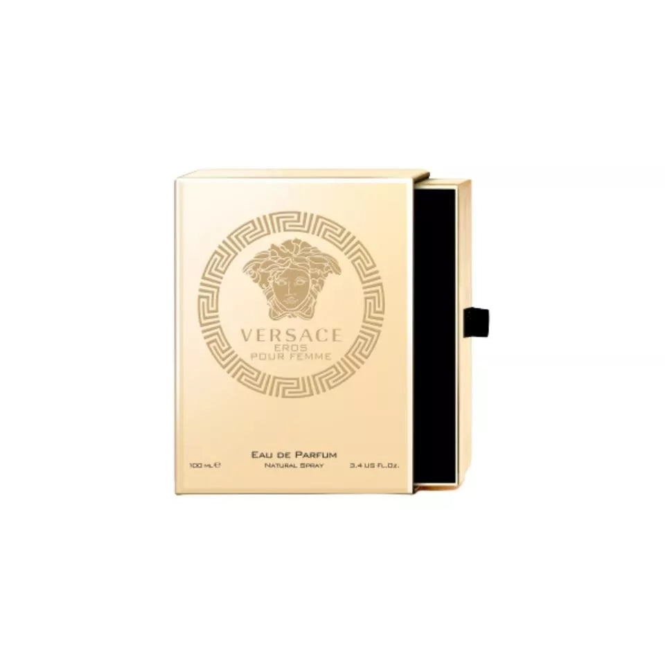 frasco Perfume Feminino Versace Eros Eau de Parfum embalagem caixa original