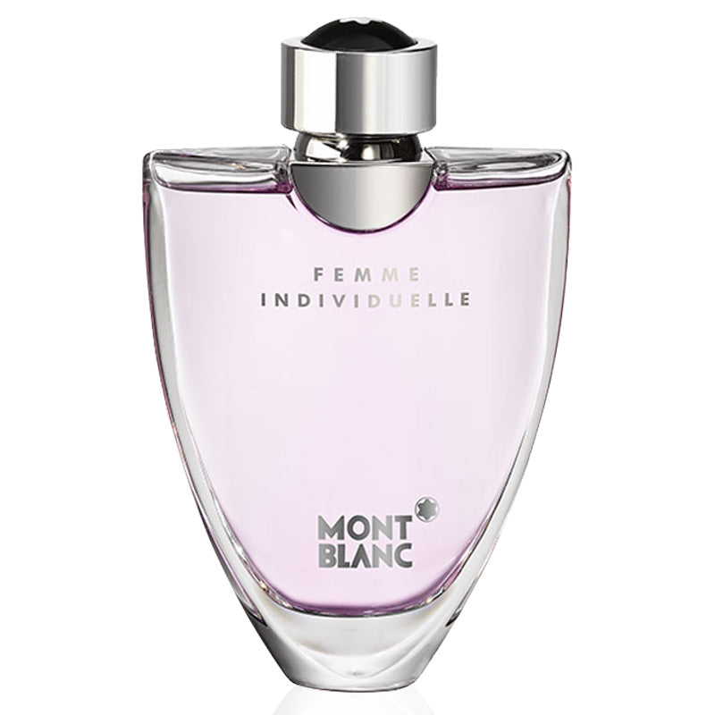 frasco Perfume Feminino Mont Blanc Individuelle Eau de Toilette frente fundo branco