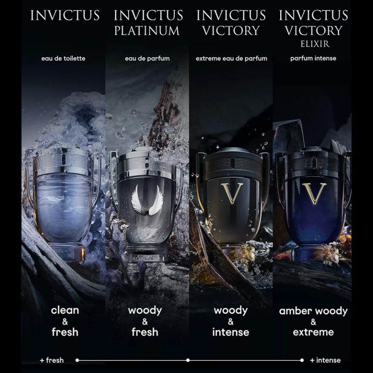 frasco Perfume Masculino Paco Rabanne Invictus Victory Elixir Parfum frasco amplo