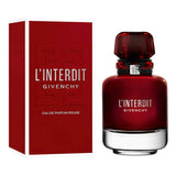 frasco Perfume Feminino Givenchy L'Interdit Rouge Eau de Parfum detalhe lateral