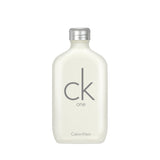 frasco Perfume Unissex Calvin Klein Ck One Eau de Toilette frente fundo branco
