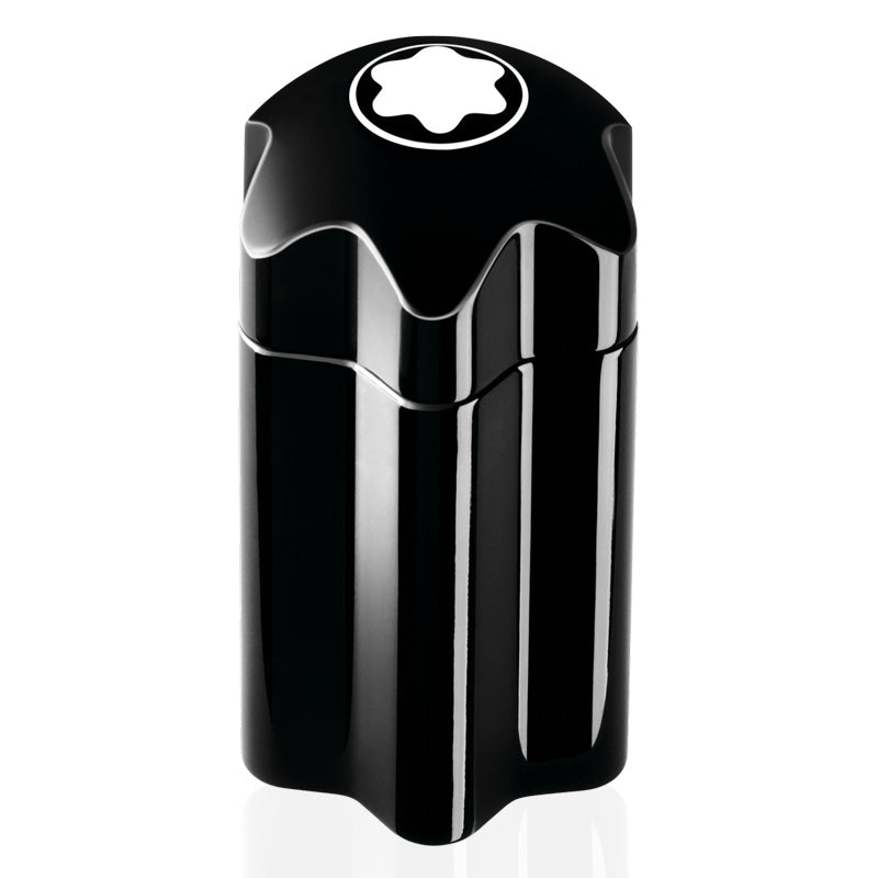 frasco Perfume Masculino Mont Blanc Embem Eau de Toilette frente fundo branco