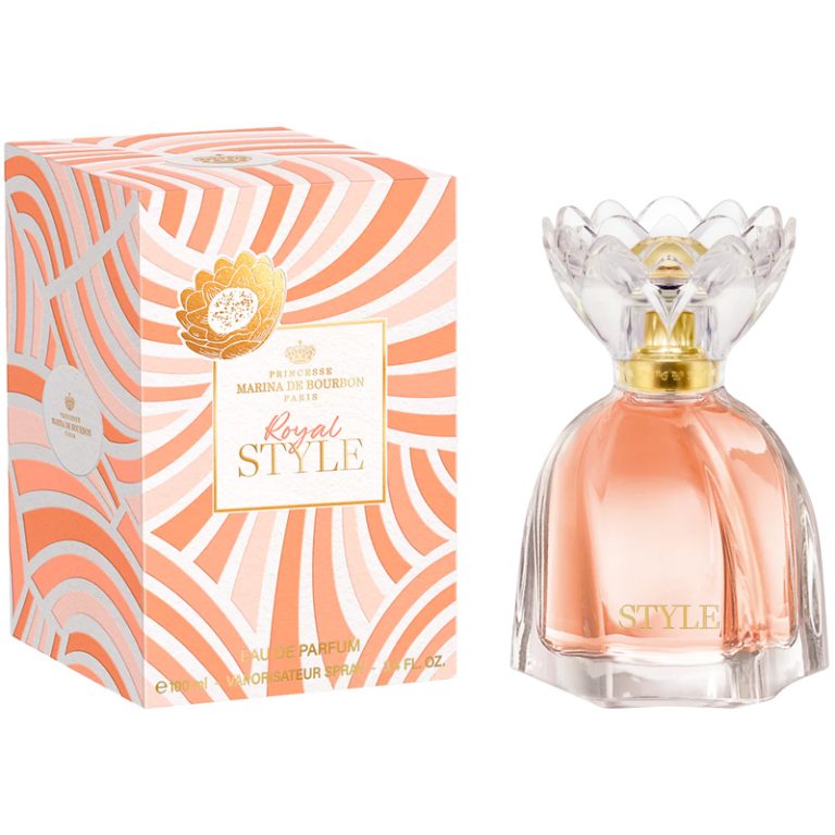 frasco Perfume Feminino Marina de Bourbon Royal Style Eau de Parfum embalagem caixa original
