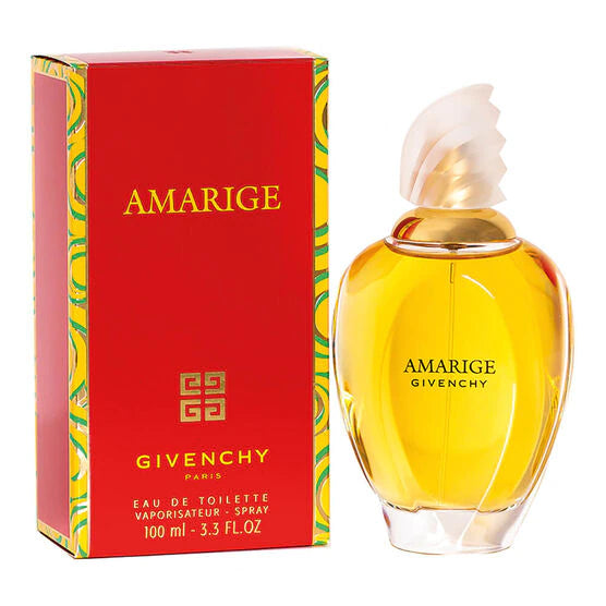 frasco Perfume Givenchy Amarige Feminino Eau de Toilette detalhe lateral