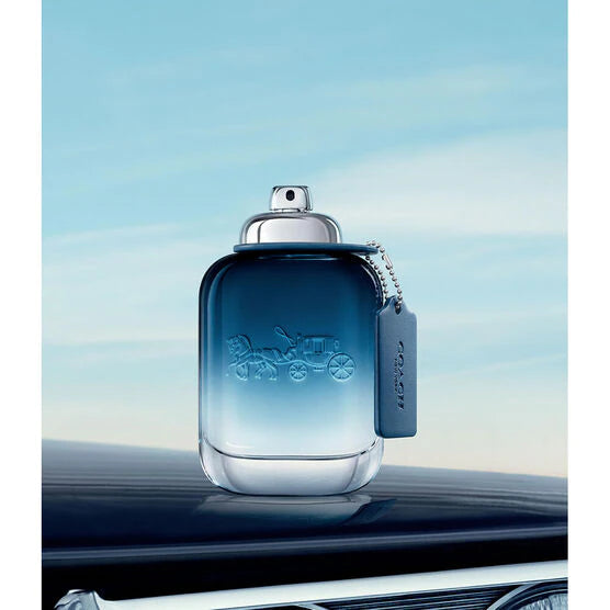 frasco Perfume Masculino Coach New York Blue Eau de Toilette embalagem caixa original