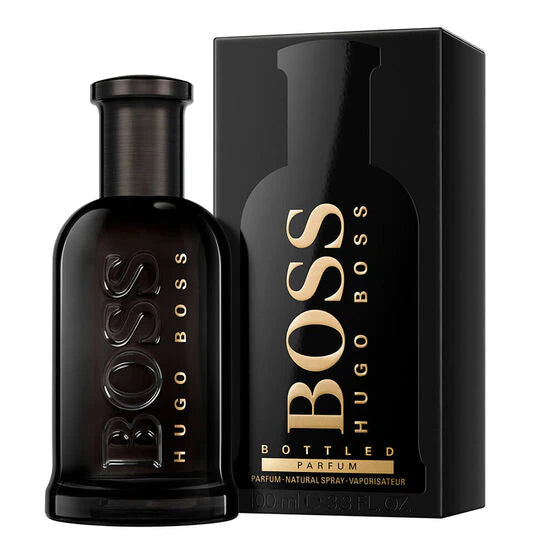 frasco Perfume Masculino Hugo Boss Bottled Parfum detalhe lateral