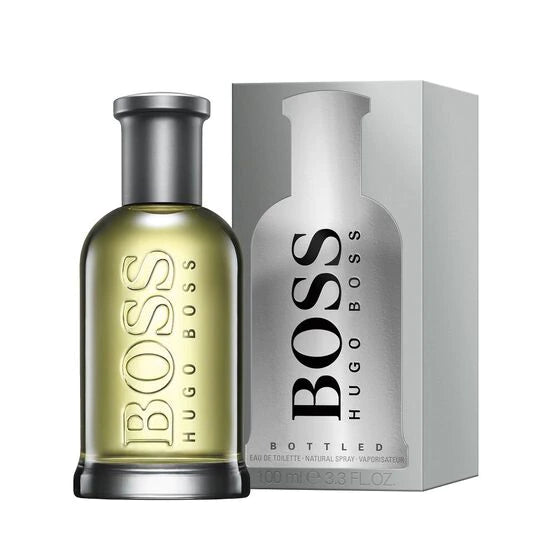 frasco Perfume Masculino Hugo Boss Bottled Eau de Toilette detalhe lateral