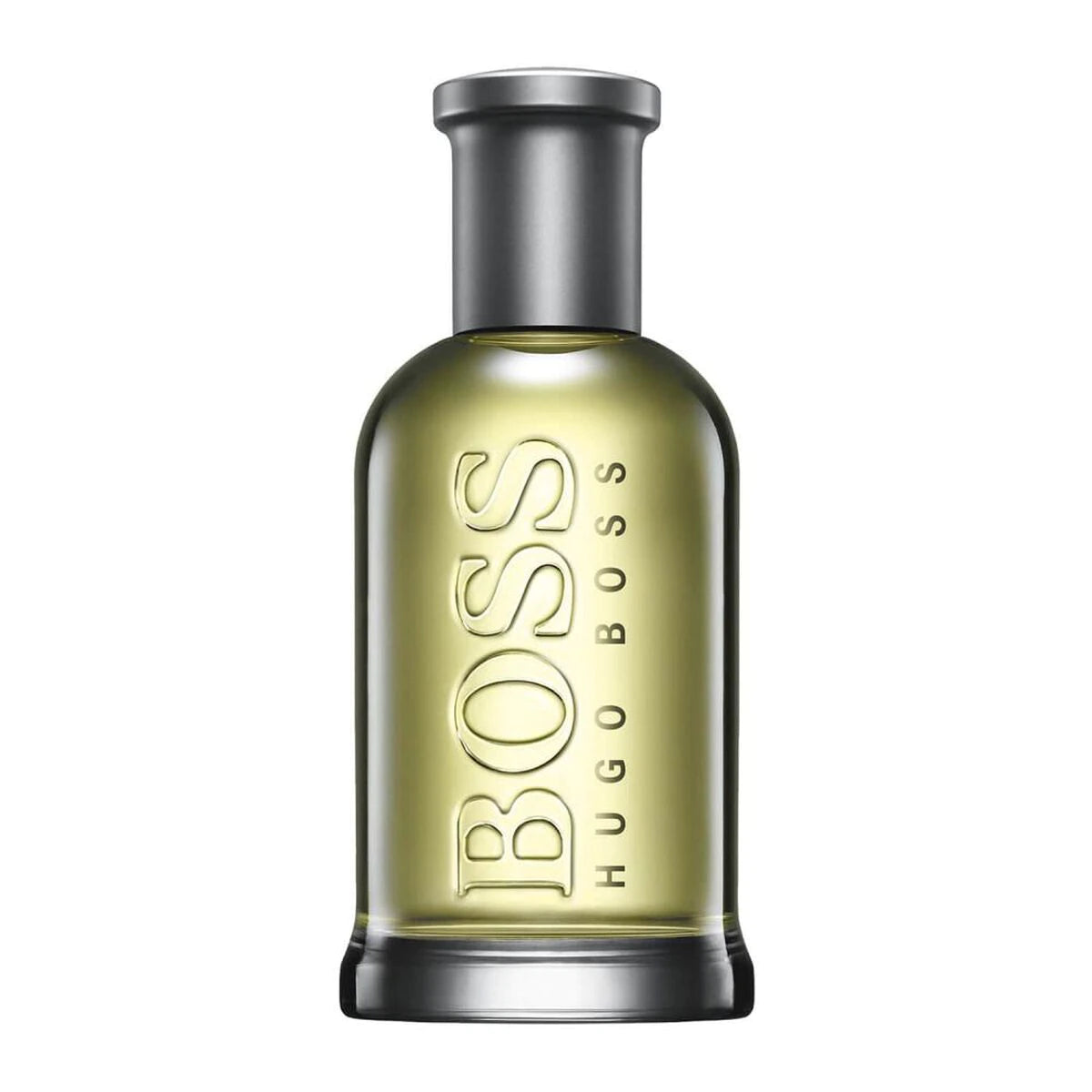 frasco Perfume Masculino Hugo Boss Bottled Eau de Toilette frente fundo branco