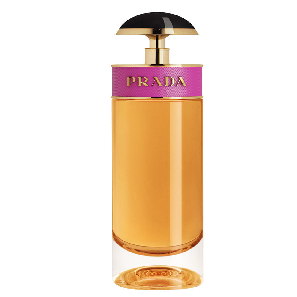 frasco Perfume Feminino Prada Candy Eau de Parfum frente fundo branco