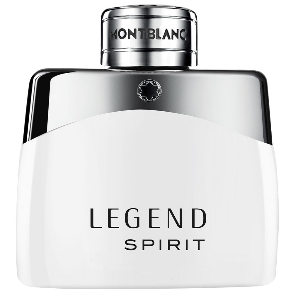 frasco Perfume Masculino Mont Blanc Legend Spirit Eau de Toilette frente fundo branco