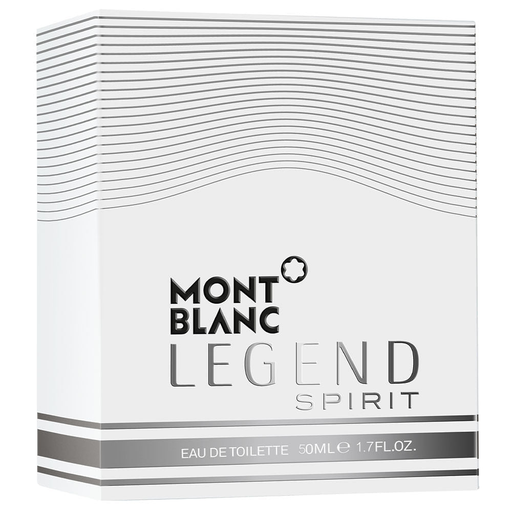 frasco Perfume Masculino Mont Blanc Legend Spirit Eau de Toilette detalhe lateral