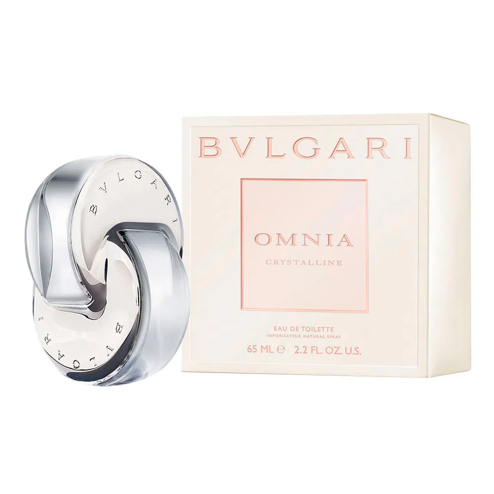 frasco Perfume Feminino Bvlgari Omnia Crystalline Eau de Toilette detalhe lateral