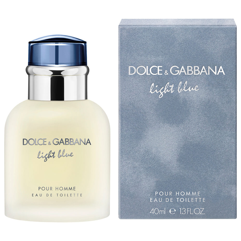 frasco Perfume Masculino Dolce & Gabbana Light Blue Eau de Toilette detalhe lateral