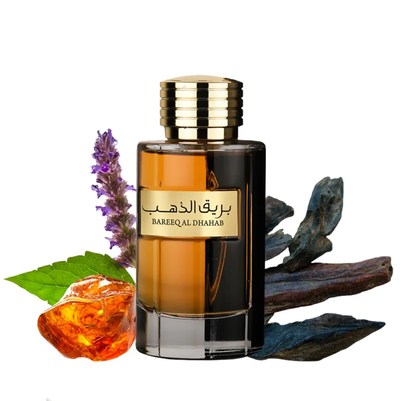 frasco Perfume Masculino Bareeq Al Dhahab Al Wataniah Eau de Parfum embalagem caixa original