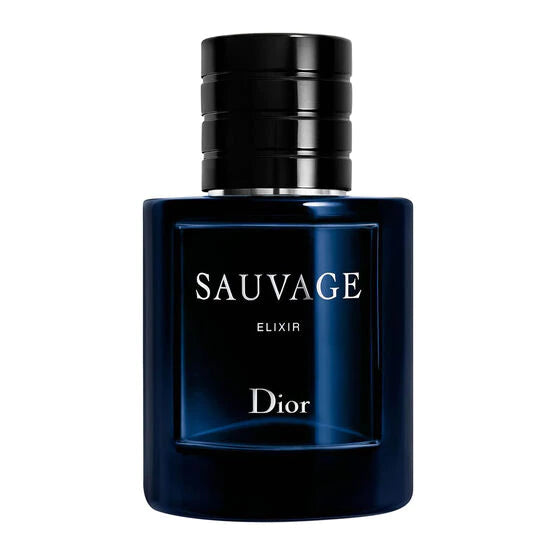 frasco Perfume Masculino Dior Sauvage Elixir frente fundo branco