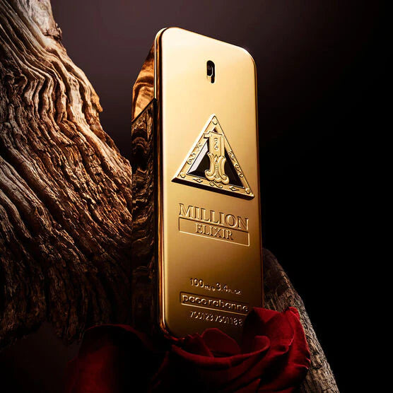 frasco Perfume Masculino Paco Rabanne One Million Elixir Intense Eau de Parfum embalagem caixa original