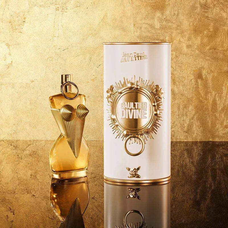 frasco Perfume Feminino Jean Paul Gaultier Divine detalhe do frasco