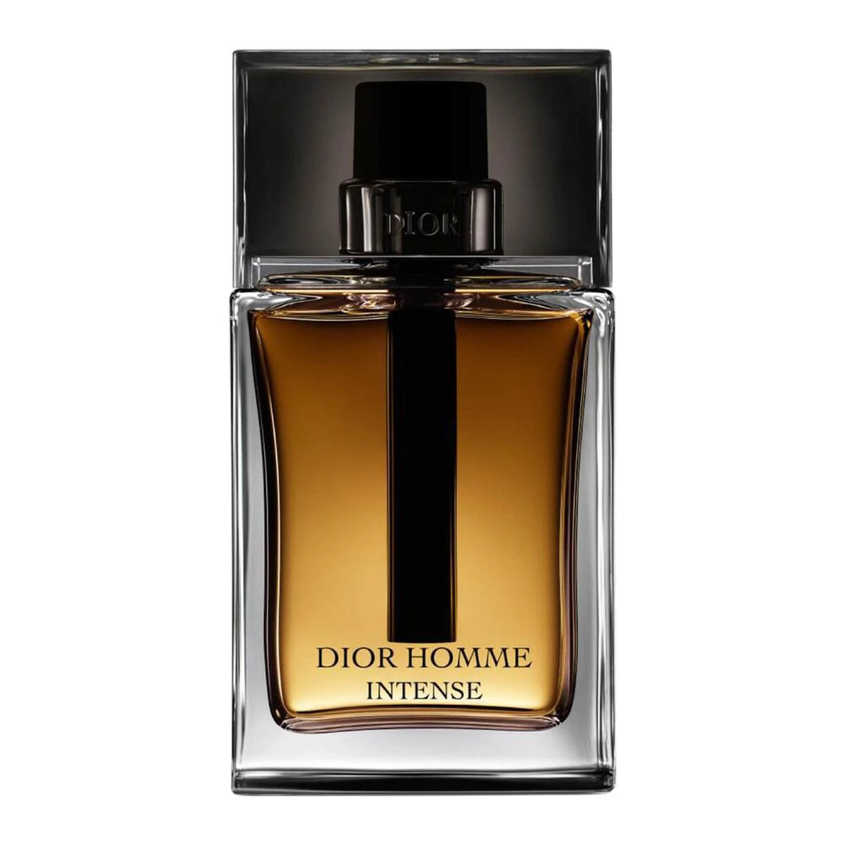 frasco Perfume Masculino Dior Homme Intense Eau de Parfum frente fundo branco