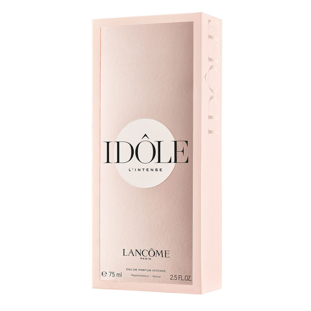 frasco Perfume Feminino Lancome Idole Intense Eau de Parfum detalhe lateral