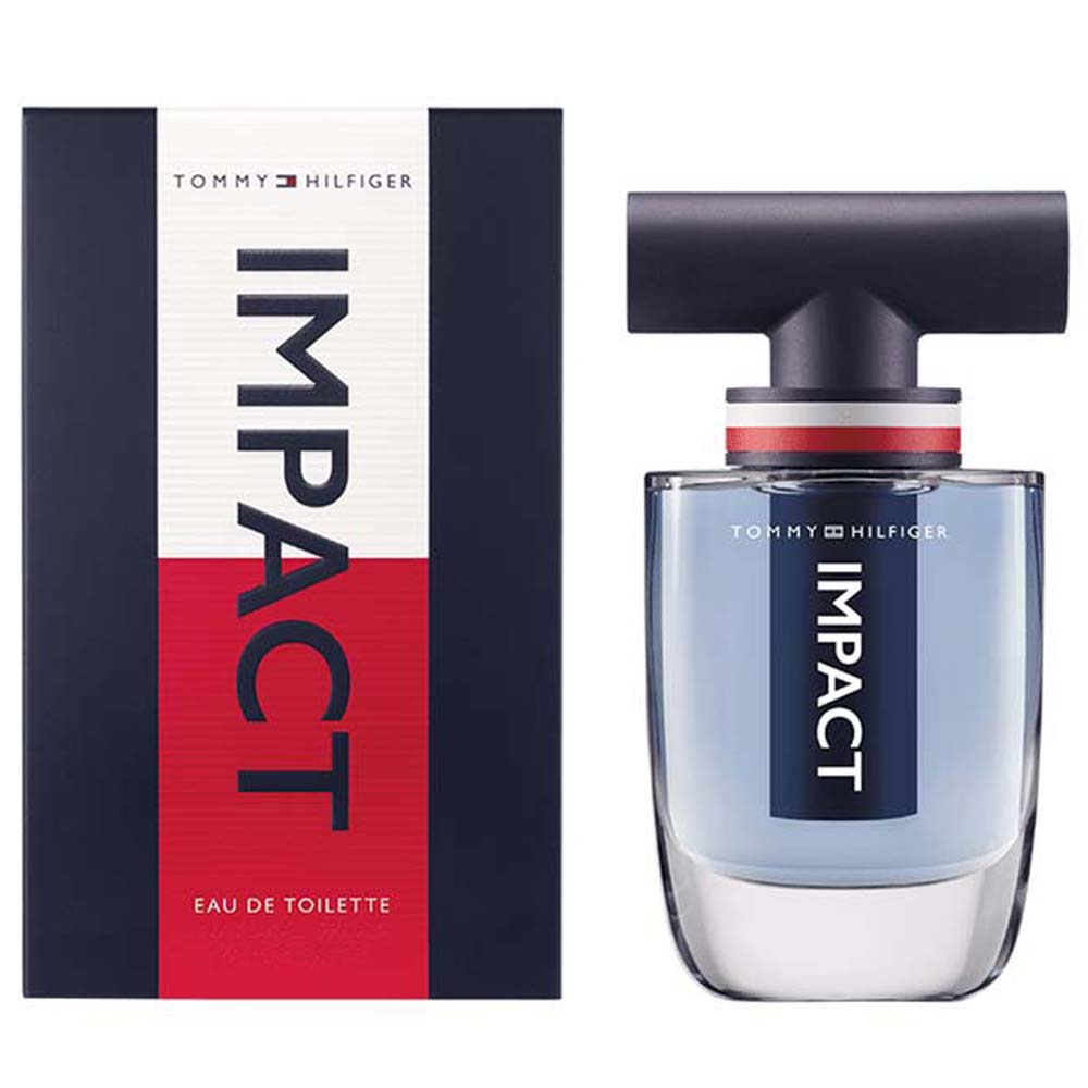 frasco Perfume Masculino Tommy Impact Eau de Toilette detalhe lateral