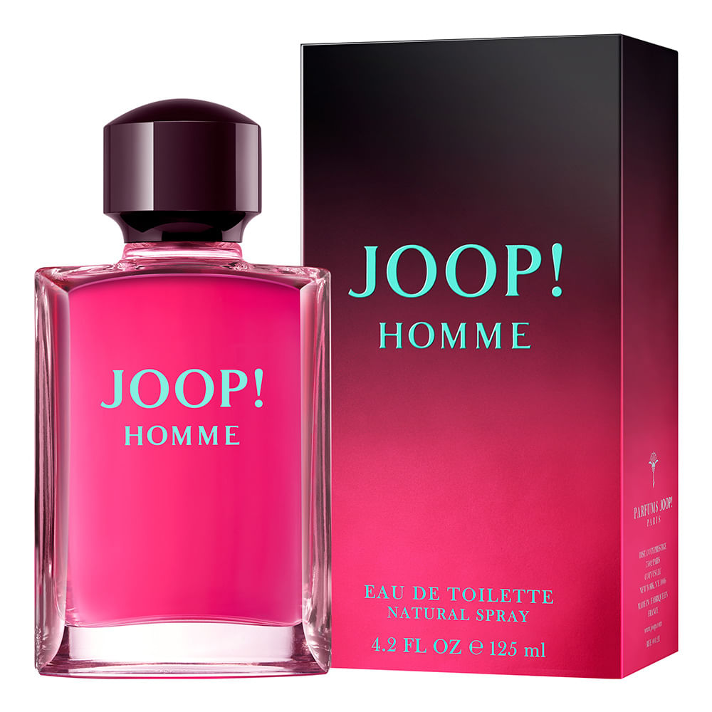 frasco Perfume Masculino Joop Eau de Toilette detalhe lateral